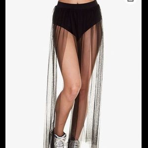 iHeartRaves Fairy Tulle Maxi Skirt, Small